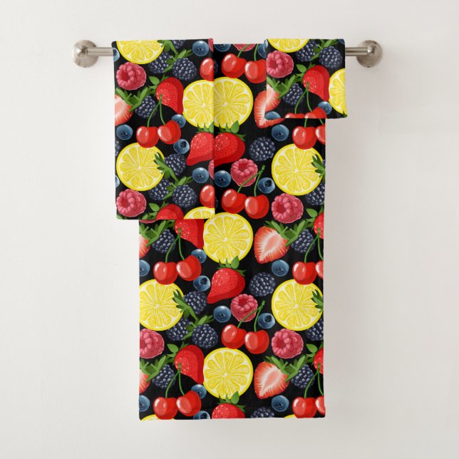 Conjunto De Toalhas Berries & Citrus Bliss (Insitu)