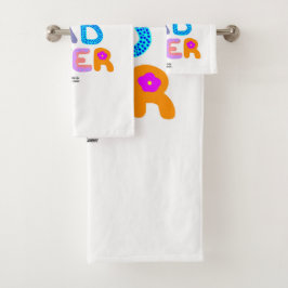 Conjunto De Toalhas Best Dad Ever Bathroom Towel Set