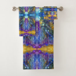 Conjunto De Toalhas Besta Azul em Execução