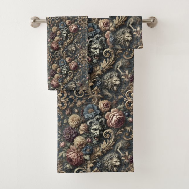 Conjunto De Toalhas Besta Dentro - Vitoriano Gótico (Insitu)