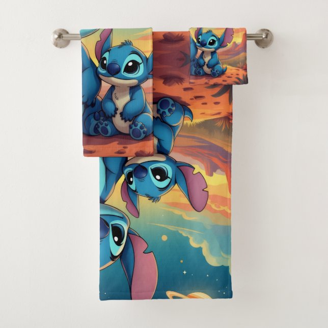 Conjunto De Toalhas Beste Freunde fürs Leben – Lilo & Stitch   (Insitu)