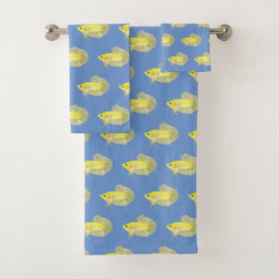 Conjunto De Toalhas Betta Fish Bath Totoset