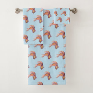 Conjunto De Toalhas Betta Fish Bath Totoset