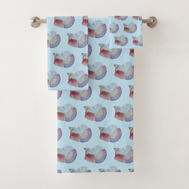 Conjunto De Toalhas Betta Fish Bath Towel Set (Insitu)