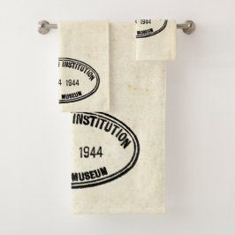 Conjunto De Toalhas Biblioteca Stamp Smithsonian Institution 1944
