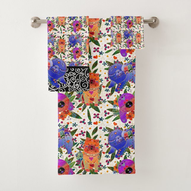 Conjunto de toalhas BINDI CHOWS - escolha o plano  (Insitu)