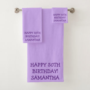 Conjunto De Toalhas Birthday Golfer Engraçado 50th feliz Mãe