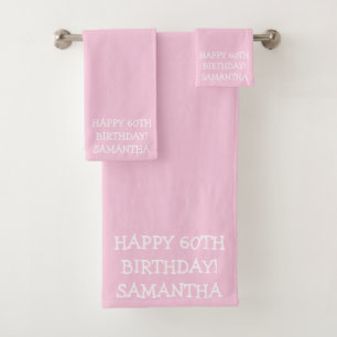 Conjunto De Toalhas Birthday Golfer Engraçado 60th feliz Mãe