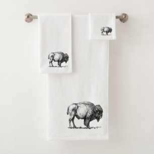 Conjunto De Toalhas Bisonte americano do búfalo