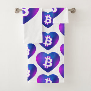 Conjunto De Toalhas Bitmoney B in Heart