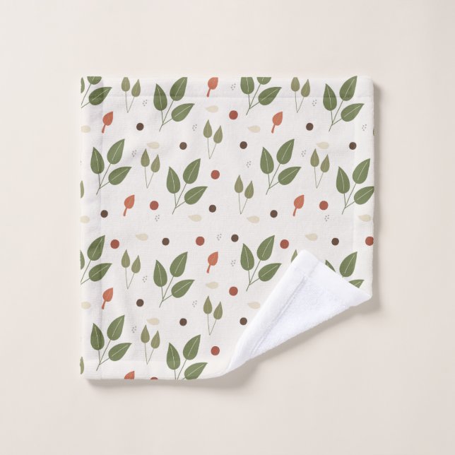 Conjunto De Toalhas Blattmuster Design (Pano de lavar)