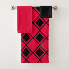 Conjunto De Toalhas Blob Harlequin rosa