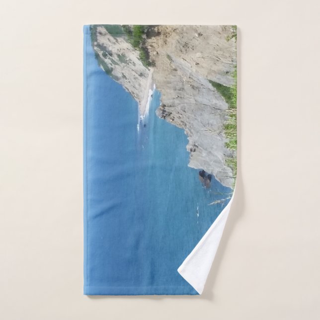 Conjunto De Toalhas Block Island Bluffs - Block Island, Rhode Island (Toalha de mão)