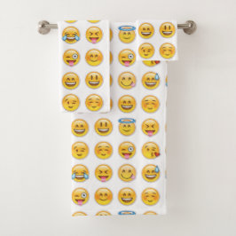 Conjunto De Toalhas bloco dos emojis