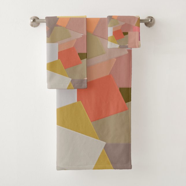 Conjunto De Toalhas Blocos de Coral (Insitu)