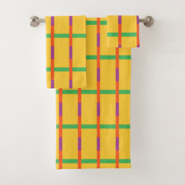 Conjunto De Toalhas Blocos de cores