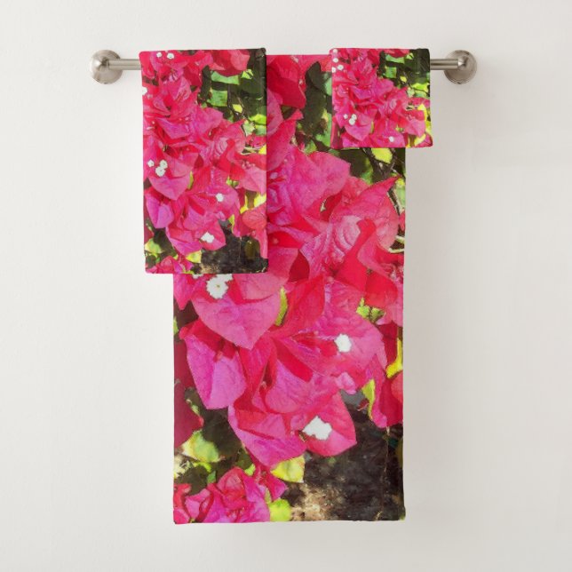 Conjunto De Toalhas Blooming Bougainvillea (Insitu)