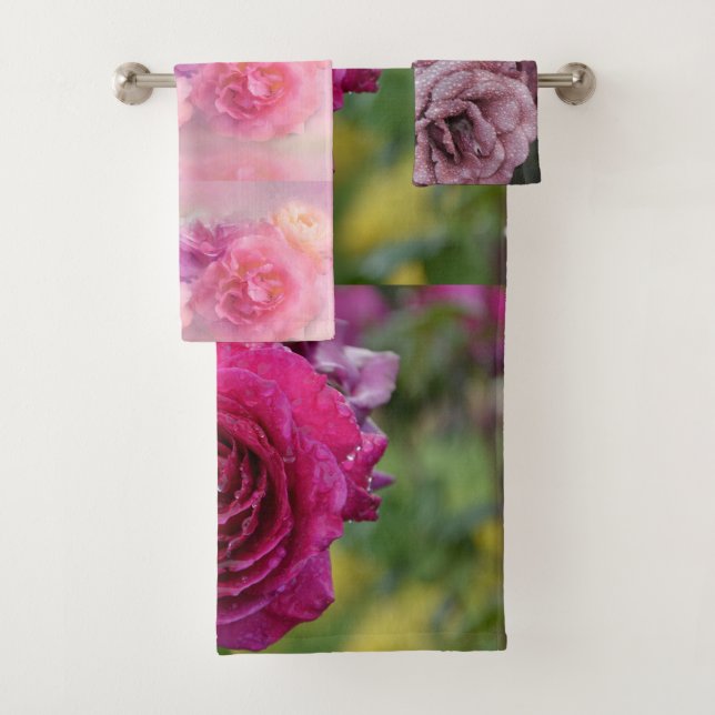 Conjunto De Toalhas Blossoms Floral Chá Bath Home Destiny (Insitu)