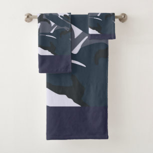 Conjunto De Toalhas Blue Camou