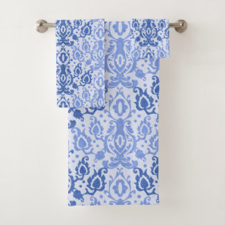 Conjunto De Toalhas Blue Casbah Marroquino Damask
