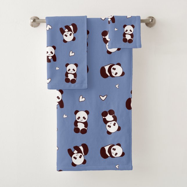 Conjunto De Toalhas Blue Panda Towel (Insitu)