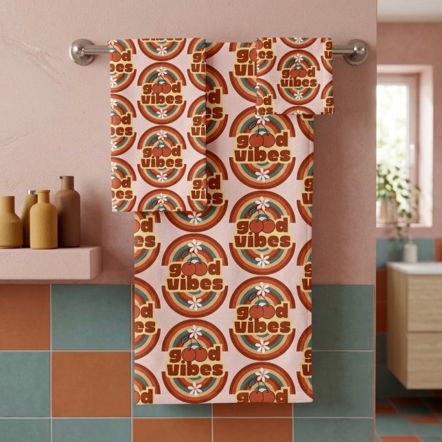 Conjunto De Toalhas Boas Vibrações (Criador carregado)