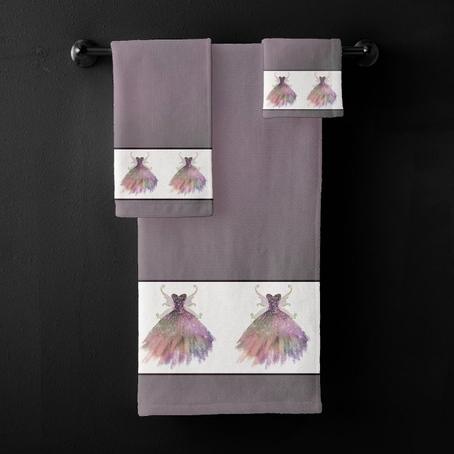 Conjunto De Toalhas Bohemian Fairy Ball Gown | Chá de vinho de Mão Mud (Criador carregado)