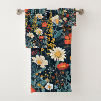 Conjunto De Toalhas Bohemian Primavera Floral Impressão