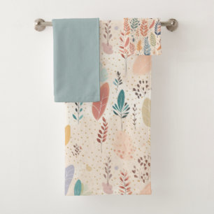 Conjunto De Toalhas Bohemian Style Pastel