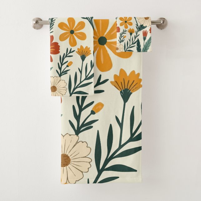 Conjunto De Toalhas Boho Blooming (Insitu)