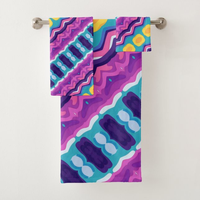 Conjunto De Toalhas Boho Colorful 37 (Insitu)