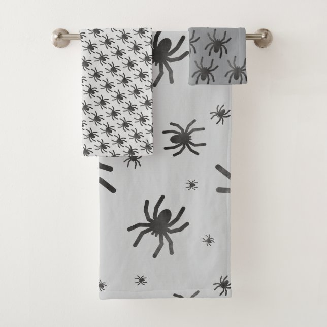 Conjunto De Toalhas Bolas de Halloween de Aranha Spooky (Insitu)