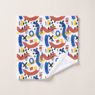 Conjunto De Toalhas Bold Primary Colors Abstract Pattern Bath Towel