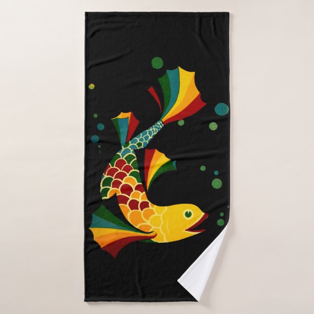 Conjunto De Toalhas bolhas coloridas "n (Toalha de Banho)