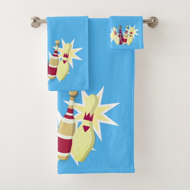 Conjunto De Toalhas Boliches do estilo Vintage (Insitu)