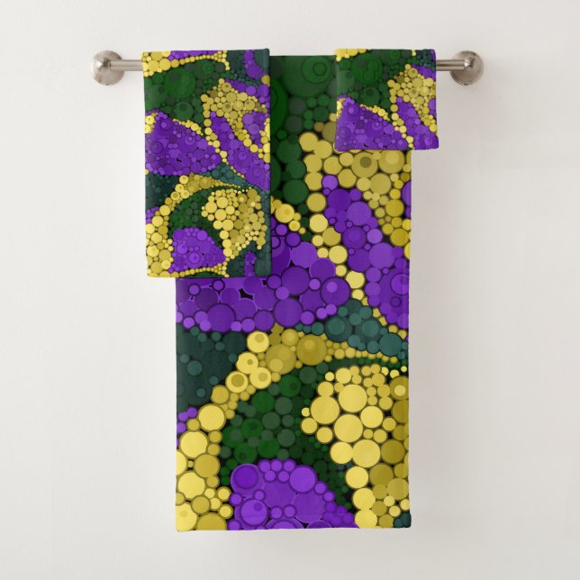 Conjunto De Toalhas bolinhas abstrato (Insitu)