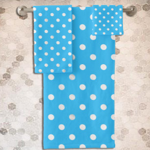 Conjunto De Toalhas Bolinhas azul