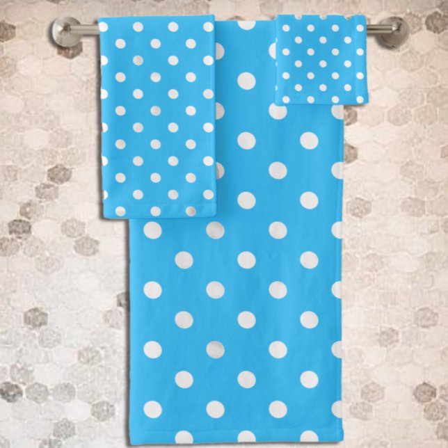 Conjunto De Toalhas Bolinhas azul (Criador carregado)