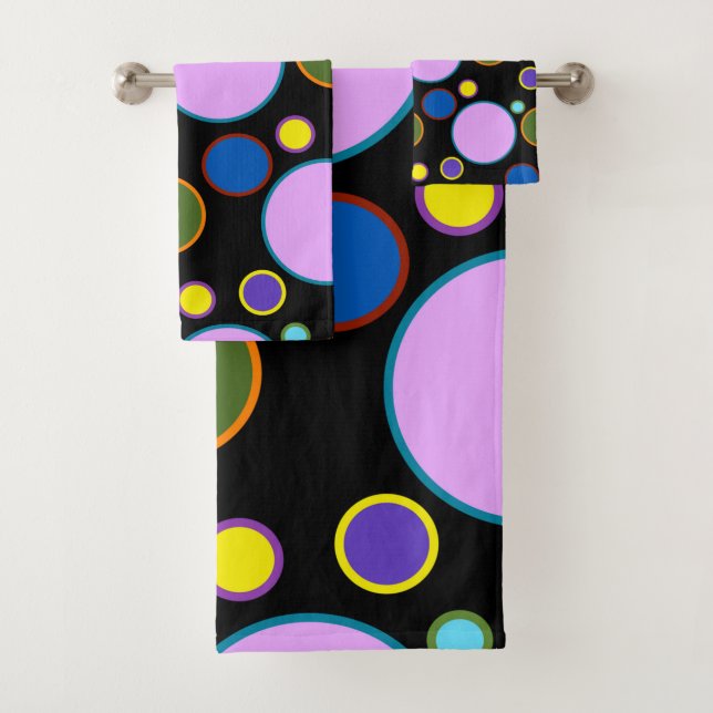 Conjunto De Toalhas Bolinhas coloridas (Insitu)