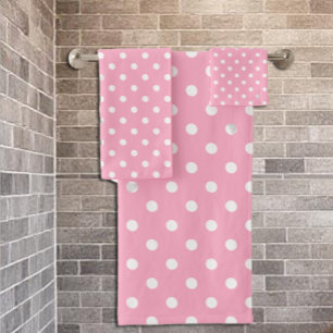 Conjunto De Toalhas Bolinhas rosa