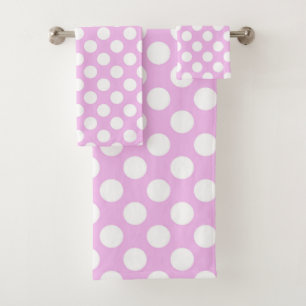 Conjunto De Toalhas Bolinhas rosa, padrão de Bolinhas, pontos, pontos