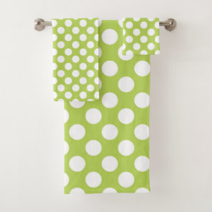 Conjunto De Toalhas Bolinhas verdes, padrão de Bolinhas, pontos, ponto