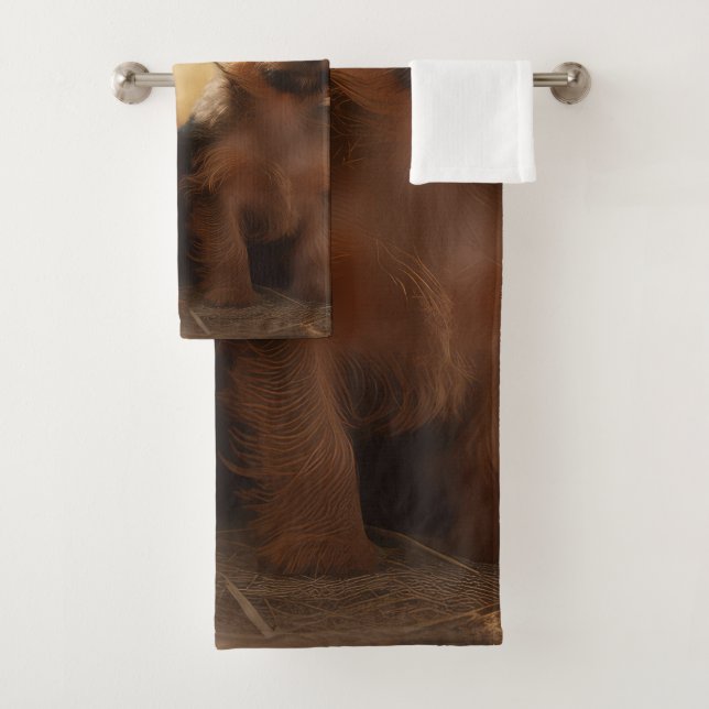 Conjunto De Toalhas Bompkin de sução do outono de Terrier australiano (Insitu)