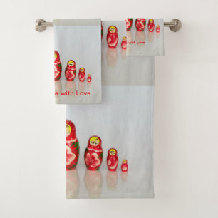 Conjunto De Toalhas Bonecas Matryoshka russas