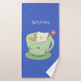 Conjunto De Toalhas Bonita taça de cartoon humorista