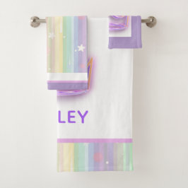 Conjunto de toalhas Bonito da Princesa Personaliza