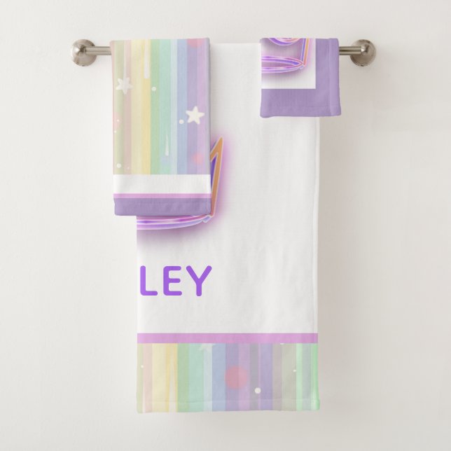 Conjunto de toalhas Bonito da Princesa Personaliza (Insitu)