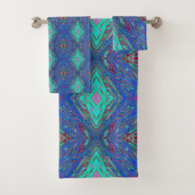 Borboleta Abstrato vermelha e azul-retrógrado