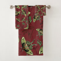 Borboleta aquosa e flor de lavanda Yoga Mat