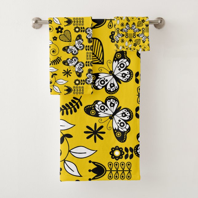 Conjunto De Toalhas Borboleta Escandinávia (Insitu)